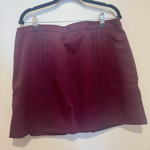 NEW IVY PARK ADIDAS SKIRT XL GK4910 MAROON RED CARDO MINI  BEYONCE 1ST DROP - Picture 7 of 7